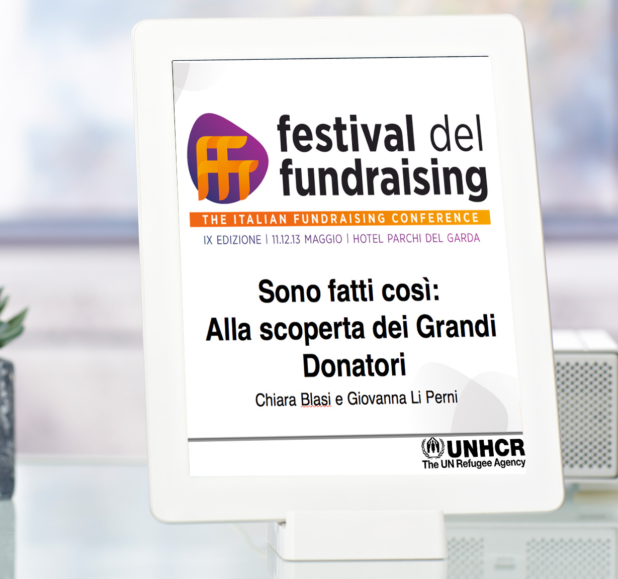 unhcr Presentazione in power point per il Festival del Fundrising