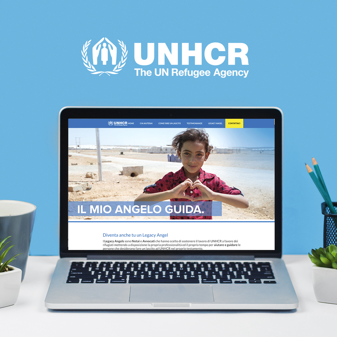 Progetto legacy angel unhcr by ideavale bologna